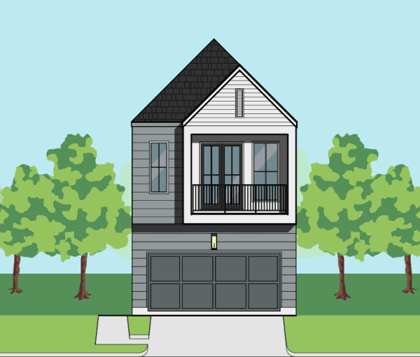 Two Story Townhome Plan E9196 E1