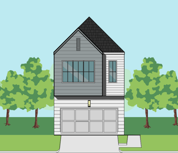 Two Story Townhome Plan E9196 E1
