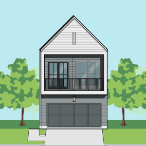Two Story Townhome Plan E9196 F1