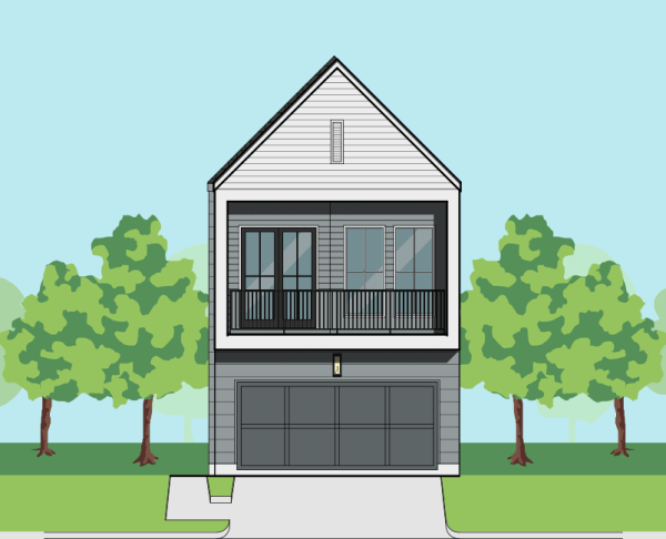 Two Story Townhome Plan E9196 F1