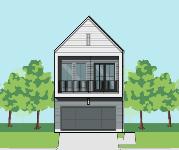 Two Story Townhome Plan E9196 F1