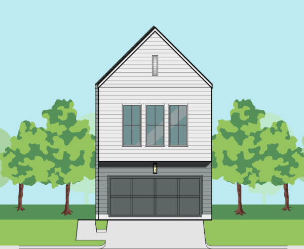 Two Story Townhome Plan E9196 F1