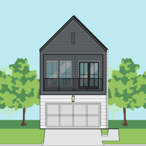 Two Story Townhome Plan E9196 F2.1