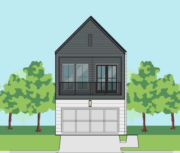 Two Story Townhome Plan E9196 F2.1