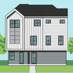 Three Story Townhome Plan E9196 G1.1