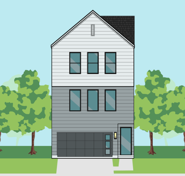 Three Story Townhome Plan E9219 B1