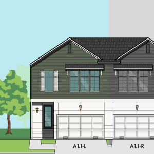 Two Story Townhome Plan F0004 A1