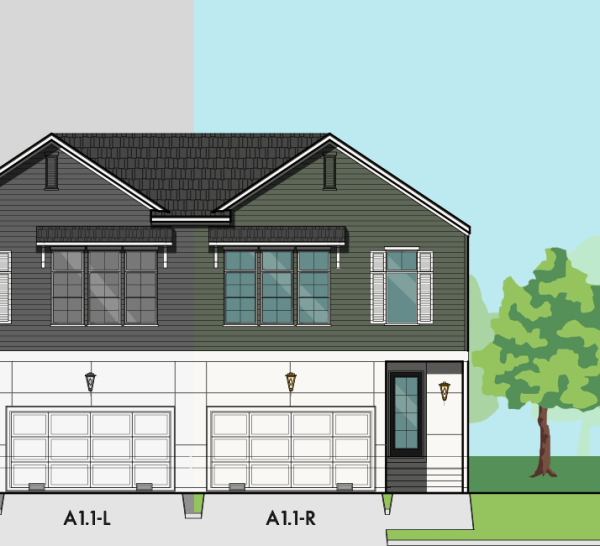 Two Story Townhome Plan F0004 A1