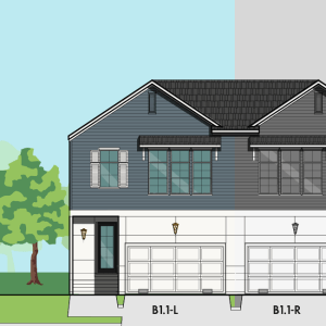 Two Story Townhome Plan F0004 B1