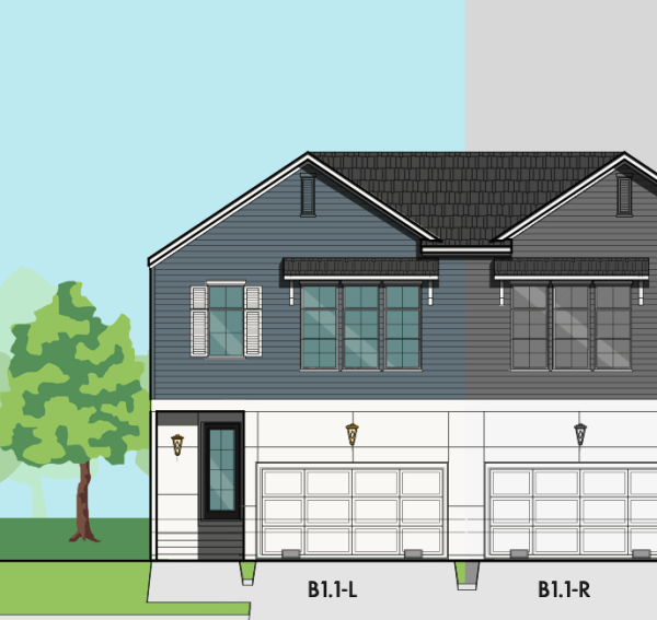 Two Story Townhome Plan F0004 B1