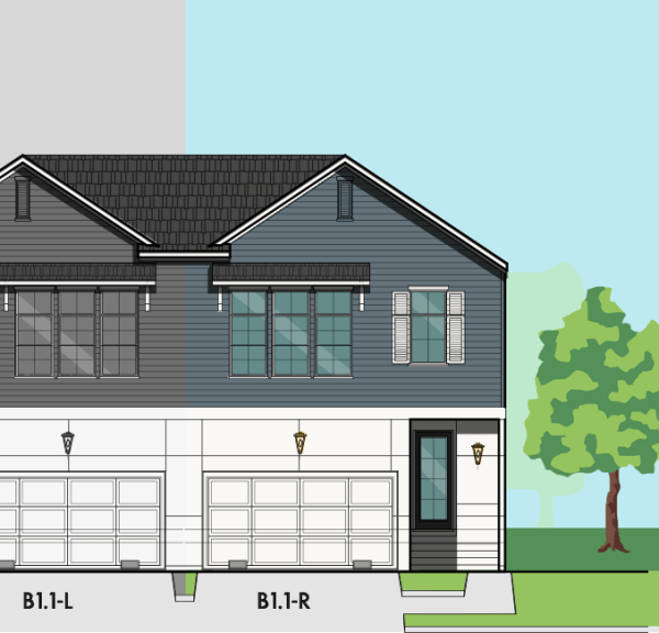 Two Story Townhome Plan F0004 B1