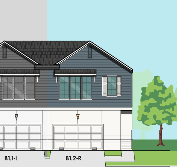 Two Story Townhome Plan F0004 B1