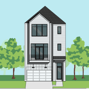 Three Story Townhome Plan F0043 B1.1