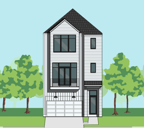 Three Story Townhome Plan F0043 B1.1