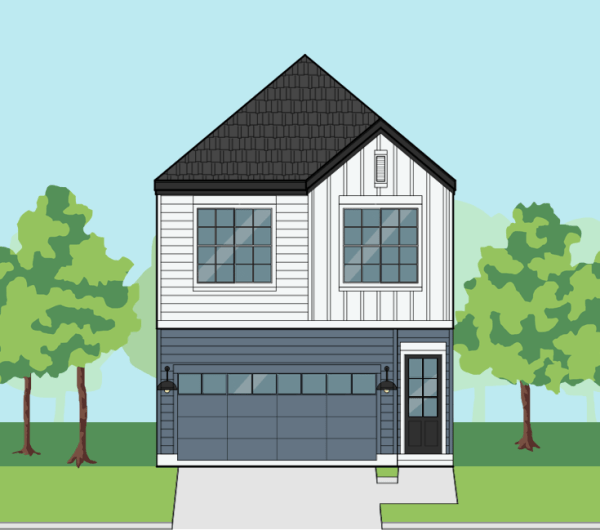 Two Story Townhome Plan F0069 B
