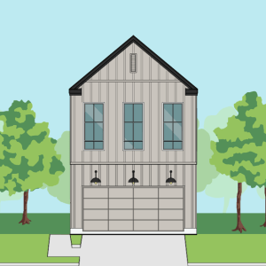 Two Story Townhome Plan F0069 C