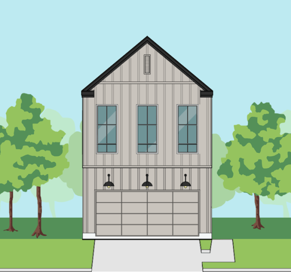 Two Story Townhome Plan F0069 C