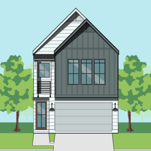 Two Story Townhome Plan F0108 A1