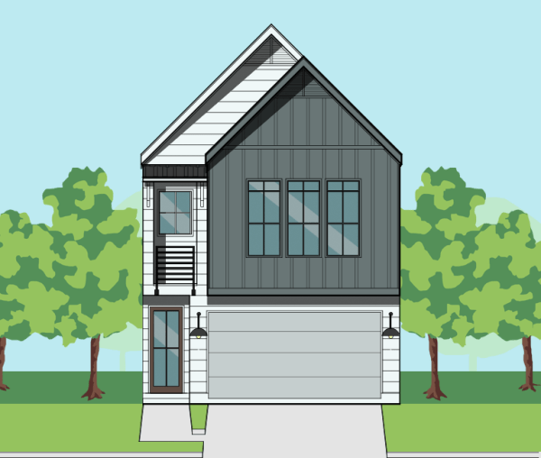Two Story Townhome Plan F0108 A1