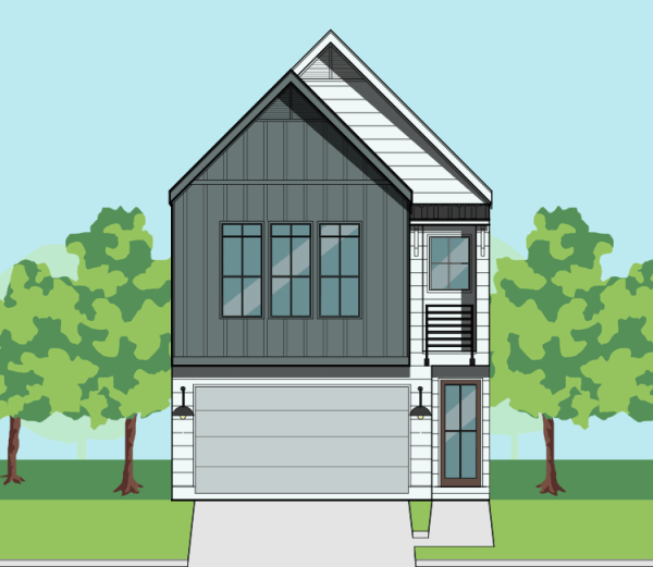 Two Story Townhome Plan F0108 A1