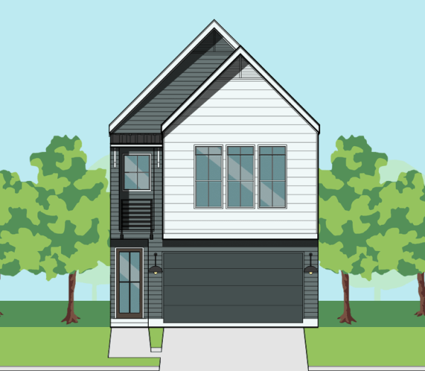 Two Story Townhome Plan F0108 A1