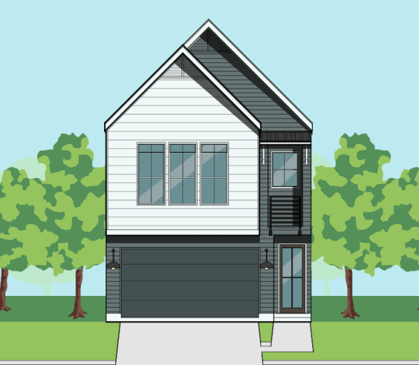 Two Story Townhome Plan F0108 A1