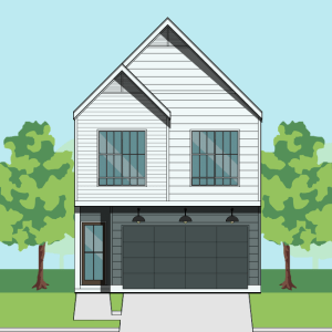 Two Story Townhome Plan F0108 B1