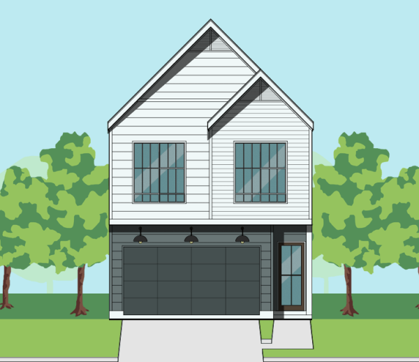 Two Story Townhome Plan F0108 B1