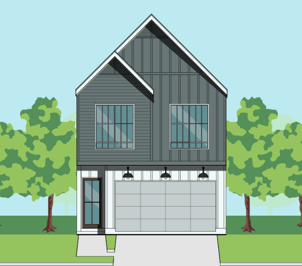 Two Story Townhome Plan F0108 B1