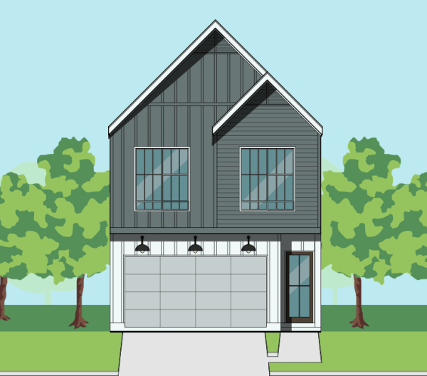 Two Story Townhome Plan F0108 B1