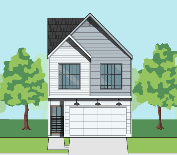 Two Story Townhome Plan F0108 B1