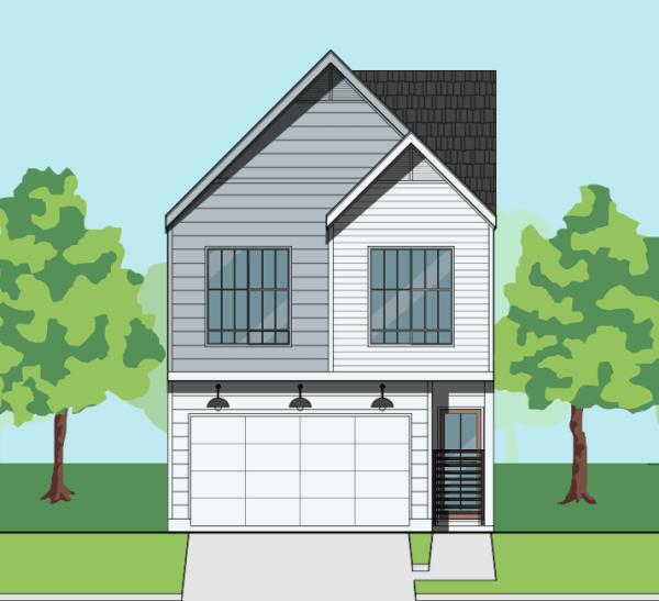 Two Story Townhome Plan F0108 B1