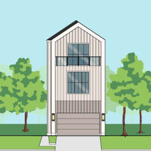 Three Story Townhome Plan F0120 A1.1
