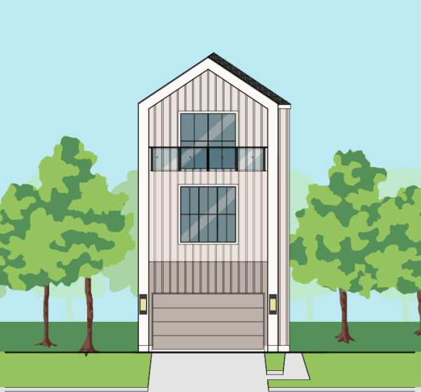 Three Story Townhome Plan F0120 A1.1
