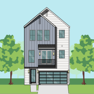 Three Story Townhome Plan F0213 B