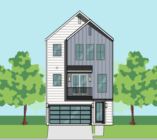 Three Story Townhome Plan F0213 B