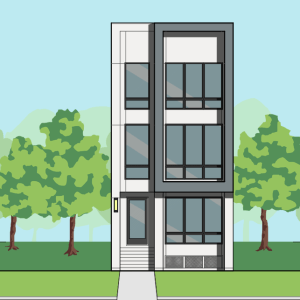 Three Story Townhome Plan F0271 A
