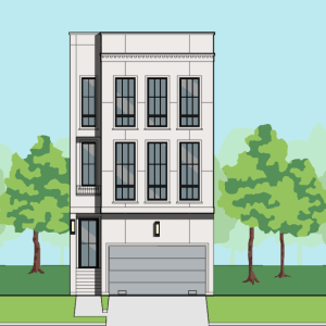 Three Story Townhome Plan F0271 B