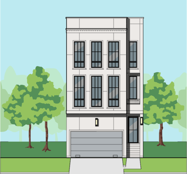 Three Story Townhome Plan F0271 B