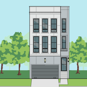 Three Story Townhome Plan F0271 D