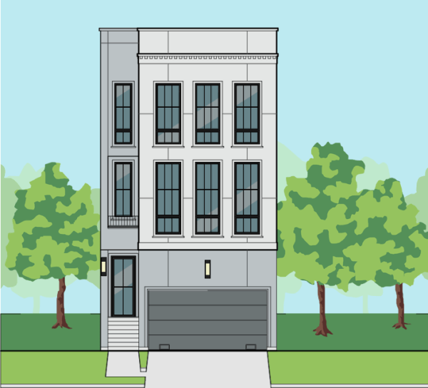 Three Story Townhome Plan F0271 D