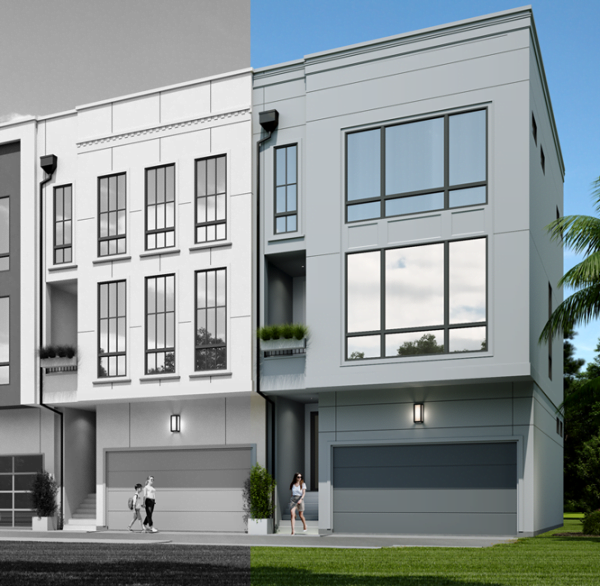 Three Story Townhome Plan F0271 D