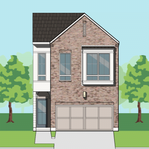 Two Story Townhome Plan F0280 A1.1