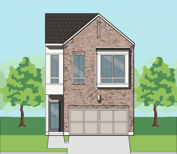 Two Story Townhome Plan F0280 A1.1