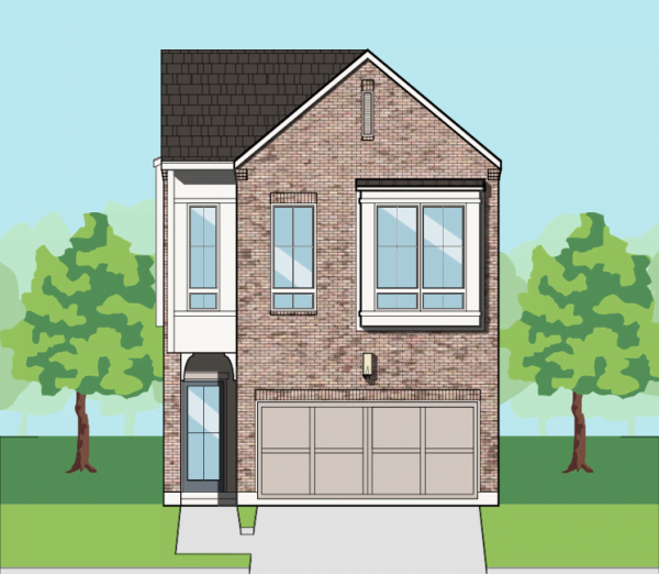 Two Story Townhome Plan F0280 A2.1