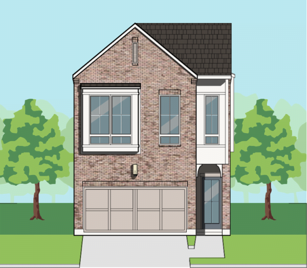 Two Story Townhome Plan F0280 A2.1