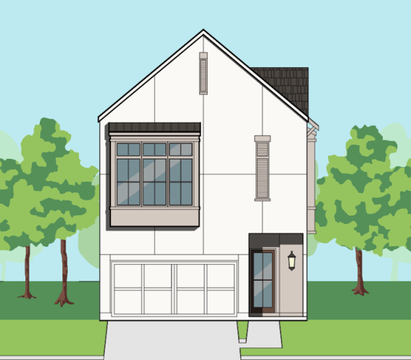 Two Story Townhome Plan F0280 D1.1