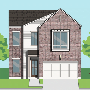 Two Story Townhome Plan F0280 E1.1