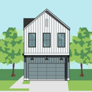 Two Story Townhome Plan F0287 B1