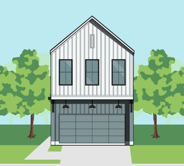 Two Story Townhome Plan F0287 B1